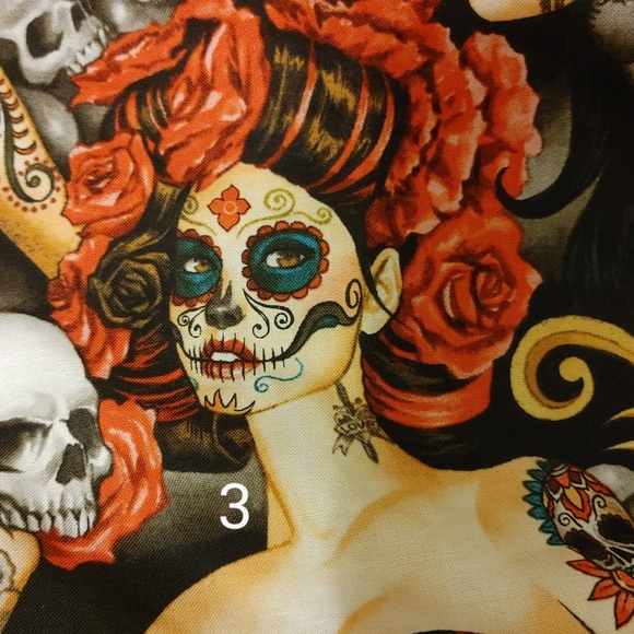 SOLD OUT 3 for $21 Day of the dead Face Mask - Picture 6 of 10